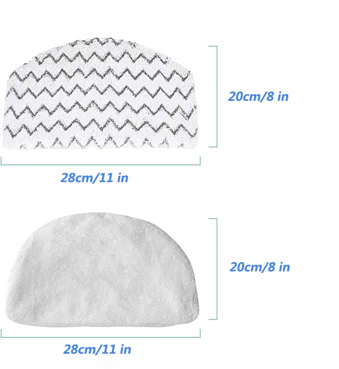 4 Pack Replacement Steam Mop Pads For Bissell Powerfresh Steam Mop 1940 1440 1544 1806 2075 Series, Model 19402 19404 19408 1940