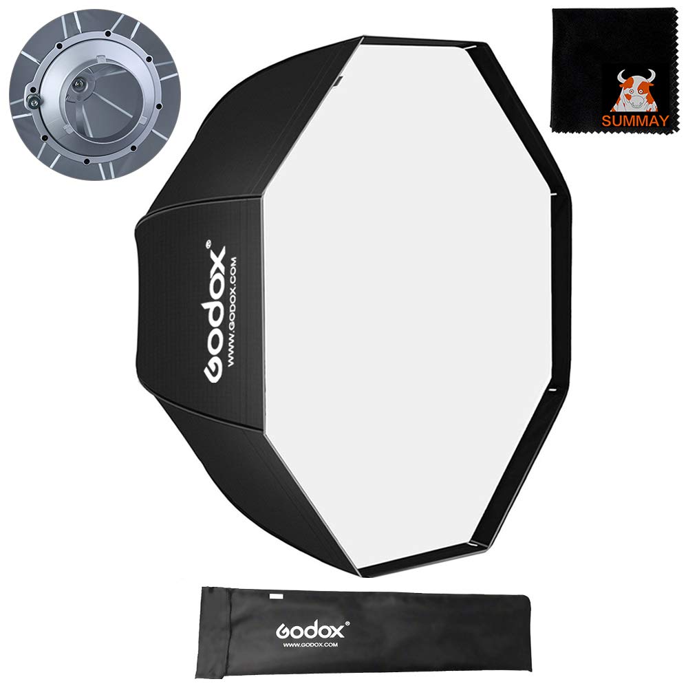 Godox 120Cm Octagon Umbrella Softbox Bowens Mount For Studio Monolight Flash Portrait Photography