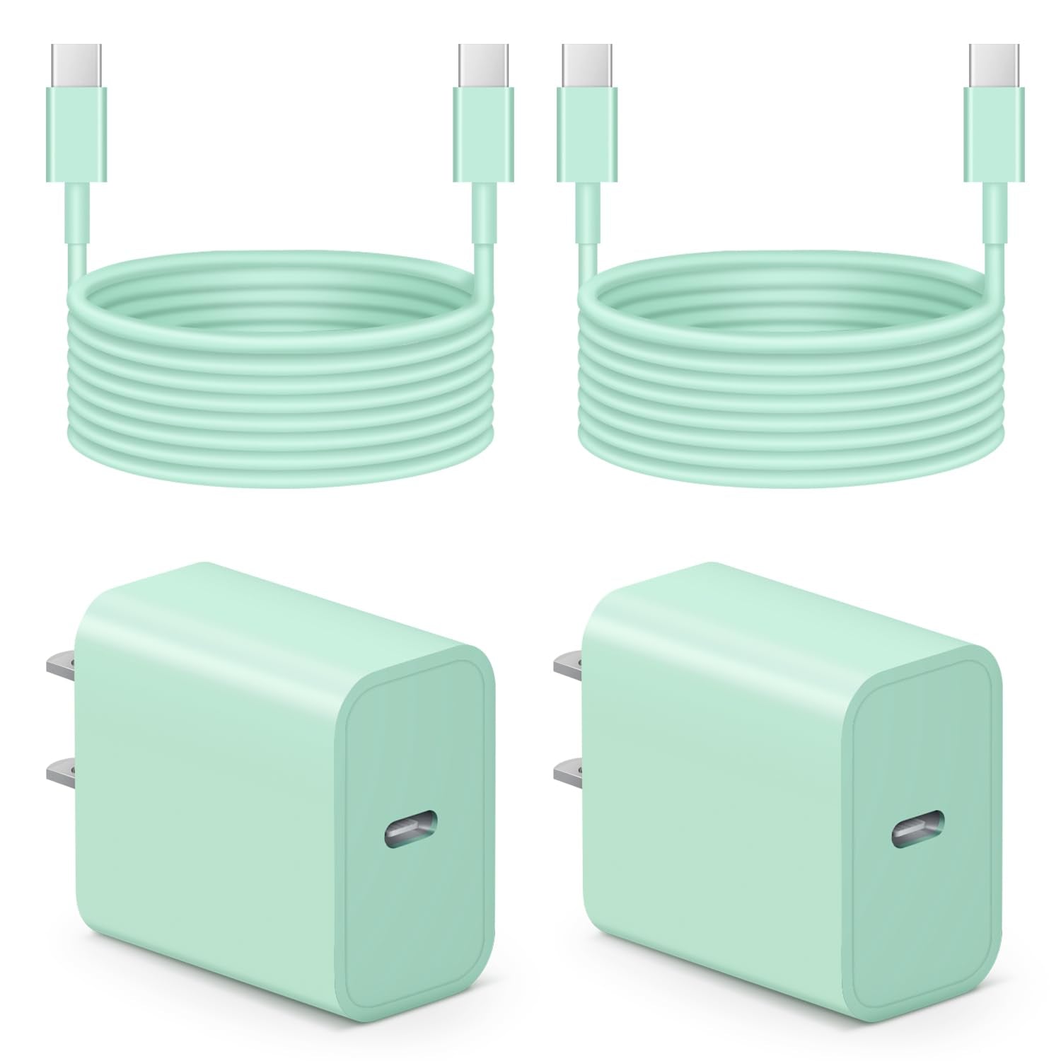 Iphone 16 15 Charger Fast Charging   2 Pack 20W Usb C Wall Charger Block With 6Ft Type C Cable Compatible With Iphone 16/16 Pro/
