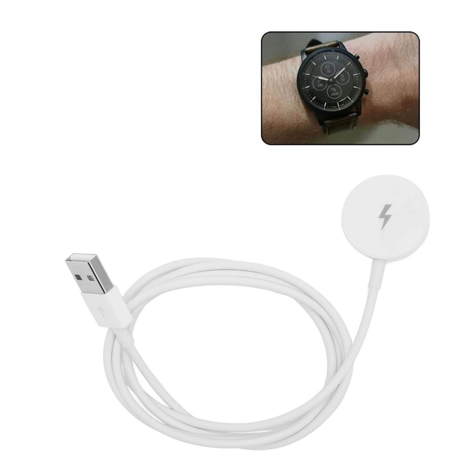 Smart Watch Charger For Fossil Gen 1 2 3, Charging Dock For Fossil Q Gen 1 2 3 Founder, Wander, Marshal, Explorer And Venture Se