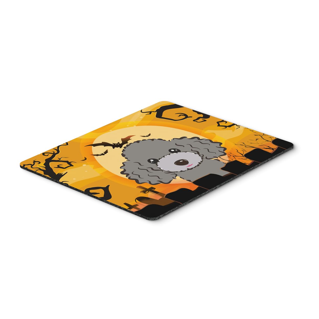 Carolines Treasures BB1817MP Halloween Silver Gray Poodle Mouse Pad, Hot Pad or Trivet for Home Office Gaming Working Computers