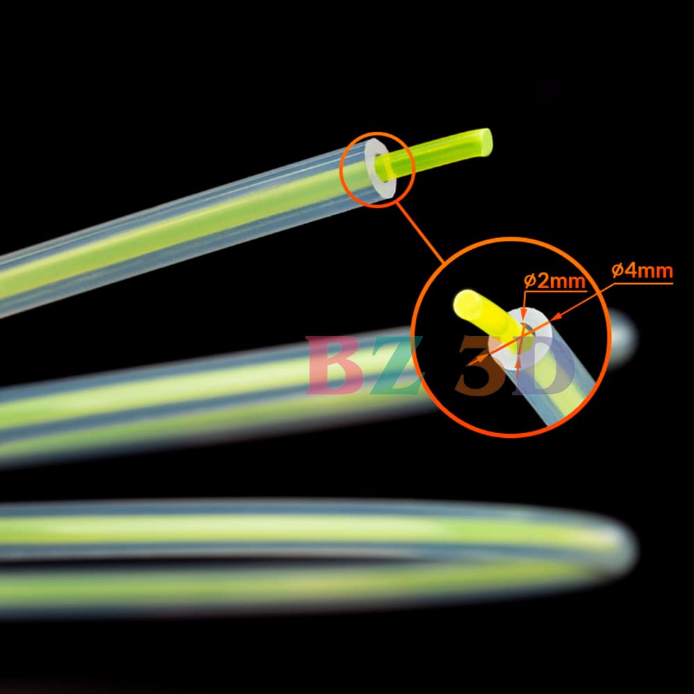 Bz 3D 3M Pfa Teflon Bowden Tube 260 Celsius High Temperature Transparent Ptfe Tubing 2 X 4Mm For 1.75Mm Filament For Ender 3 Cr