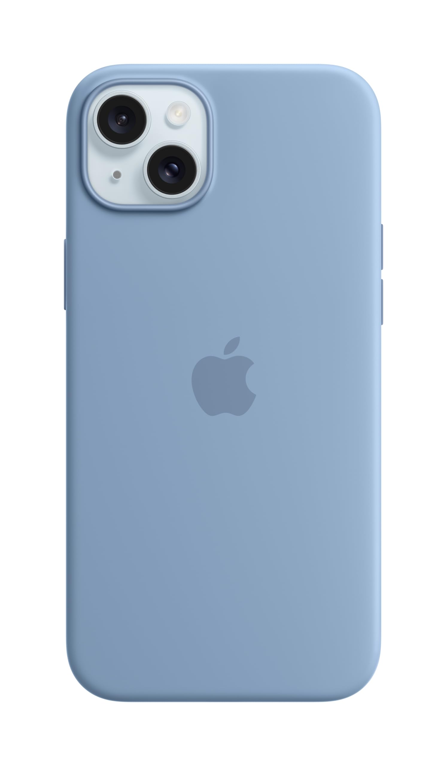 Apple Iphone 15 Plus Silicone Case With Magsafe   Winter Blue