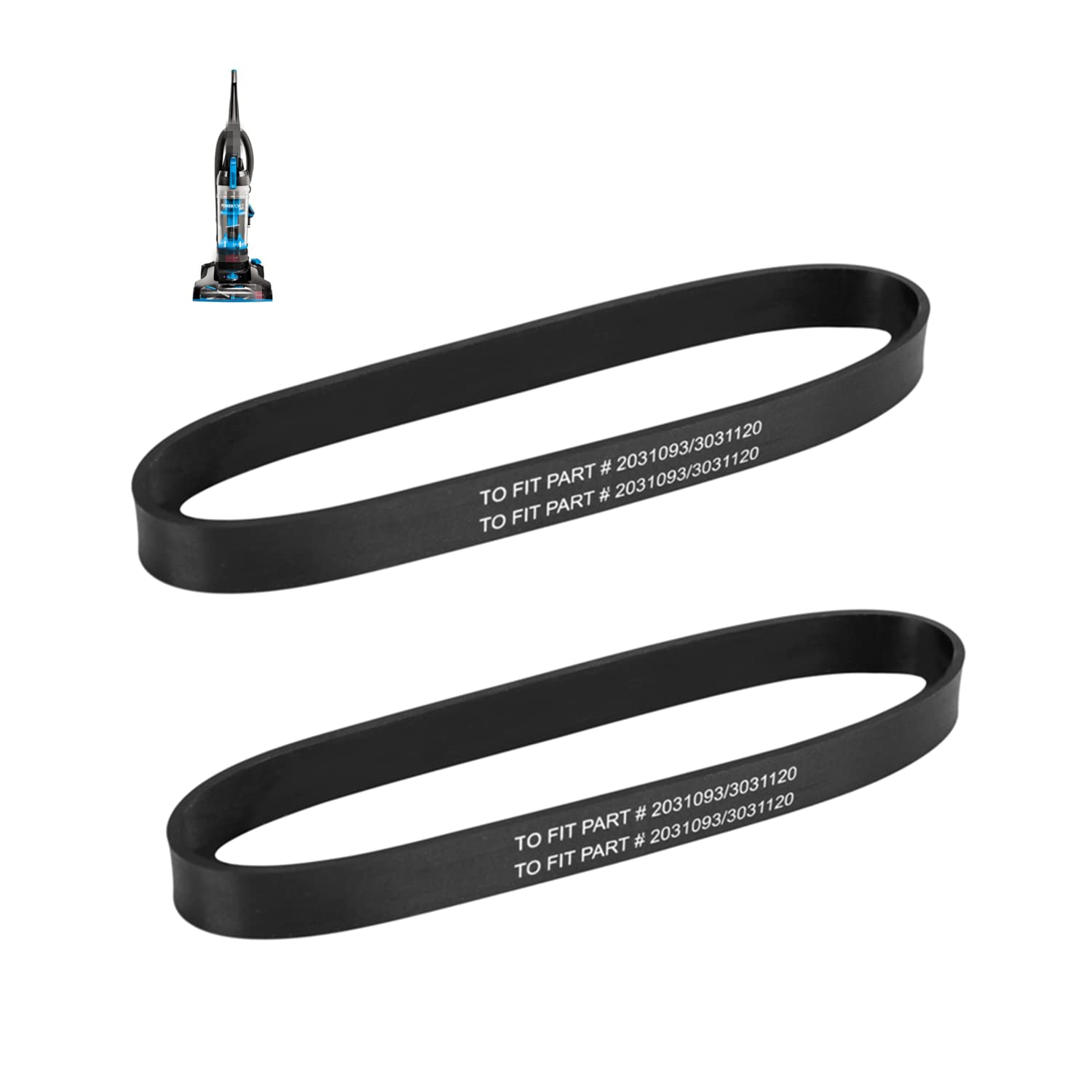 Replacement Belt for Bissell Powerforce Helix Vacuum,Parts # 3031120,Fits Models 2190,2191,2191U,2191X,1700,1797,17979,1797R,170