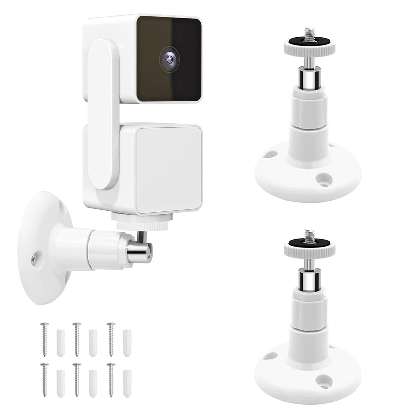 2 Pack Wall Mount Compatible With Wyze Cam Pan V3, Indoor And Outdoor Security Mount For Wyze Cam Pan, Wyze Cam Outdoor And Other Camera With Same Interface