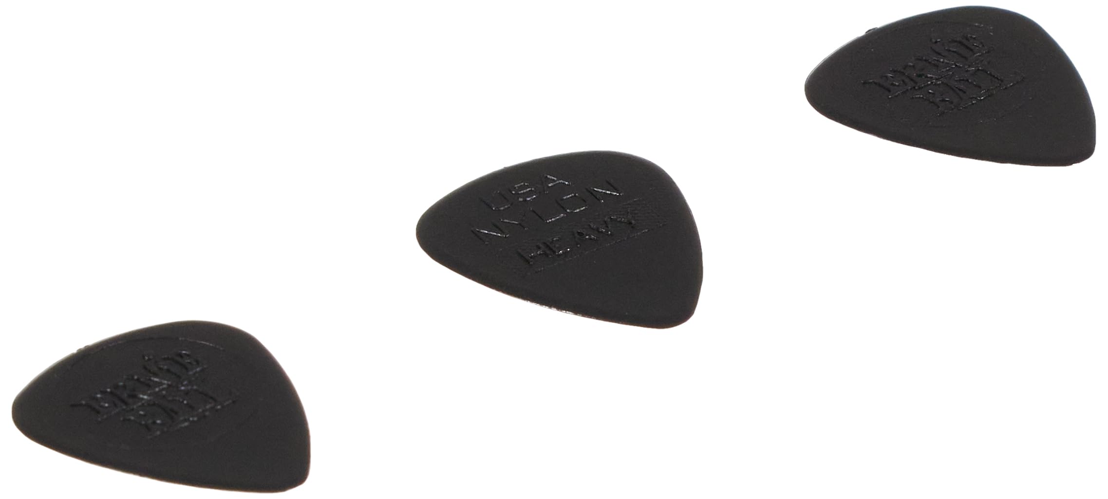 Ernie Ball Nylon Guitar Picks, Heavy, 12 Pack (P09137)