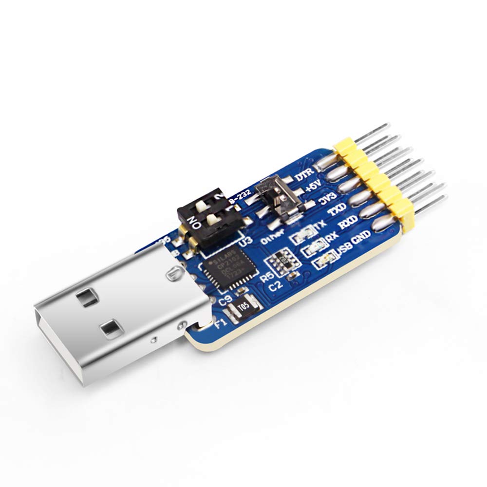 WITMOTION UART 6-in-1 USB to Serial Converter, Multifunctional (USB to TTL/RS485/232, TTL-RS232/485, 232-485), Universal Adapter