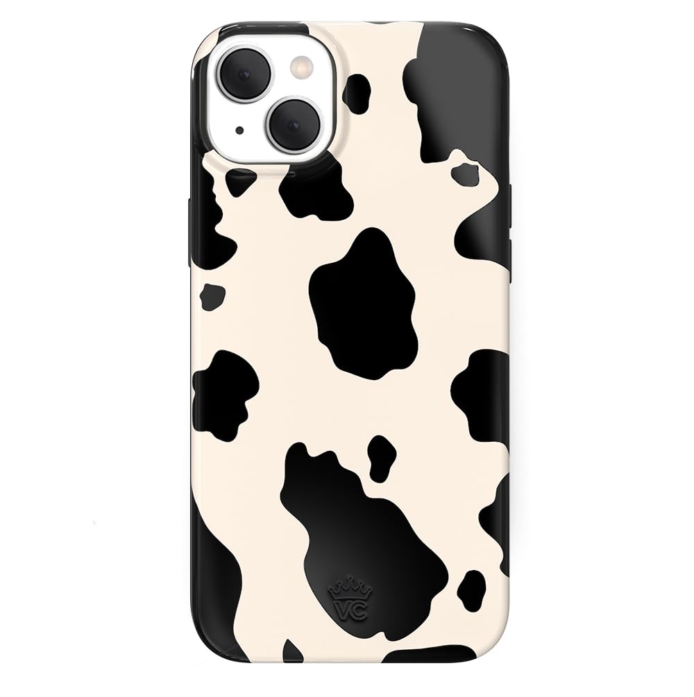 Velvet Caviar Compatible With Magsafe Iphone 15 Case   Cow Print