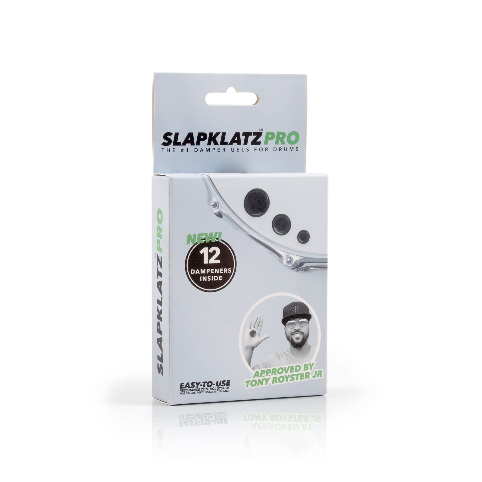 Slapklatz Pro Drum Dampeners   Black (10 Pcs / 3 Sizes)   Free Case   Non Toxic