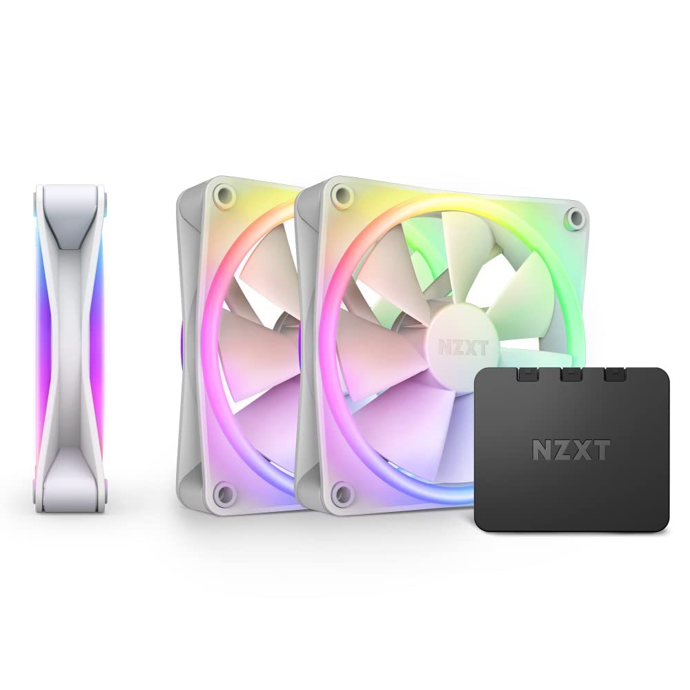 F120RGB Duo - 120mm Dual-sided RGB Fan - Triple Pack (White) w/RGB Controller