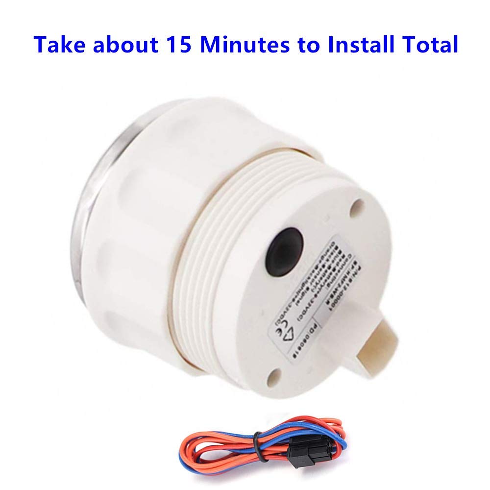 Aoditeck Marine Fuel Level Gauge For Boat Gas Tank Car Truck Vehicles Rv Oil Universal Automotive Replacement Gauge Aftermarket