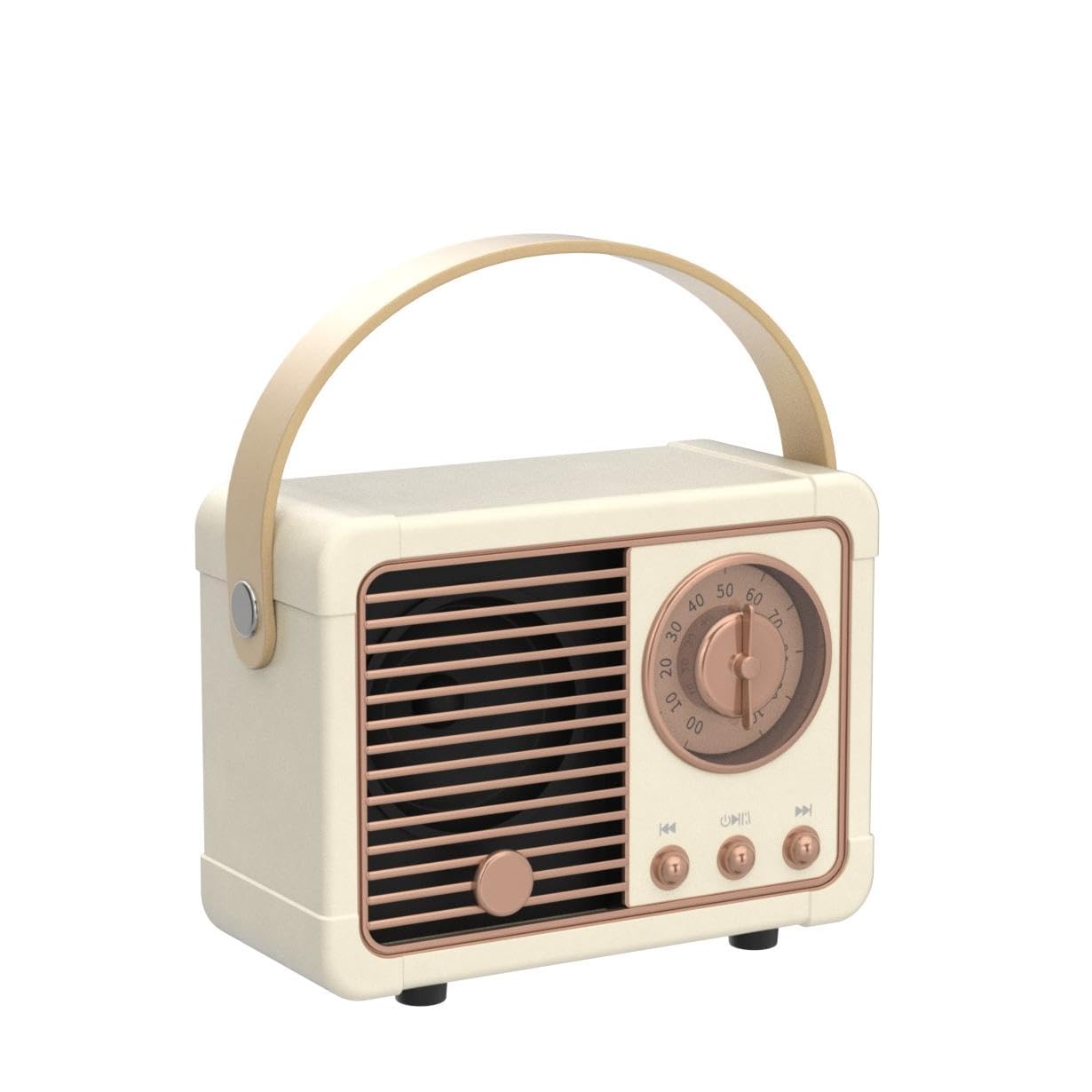 Baolira Retro Bluetooth Speaker Wireless Mini Speaker,Bluetooth Speaker With Crystal Clear Stereo Sound Rich Bass,Portable Bluetooth Speaker For Iphone,Android Devices And Tablet (Beige)