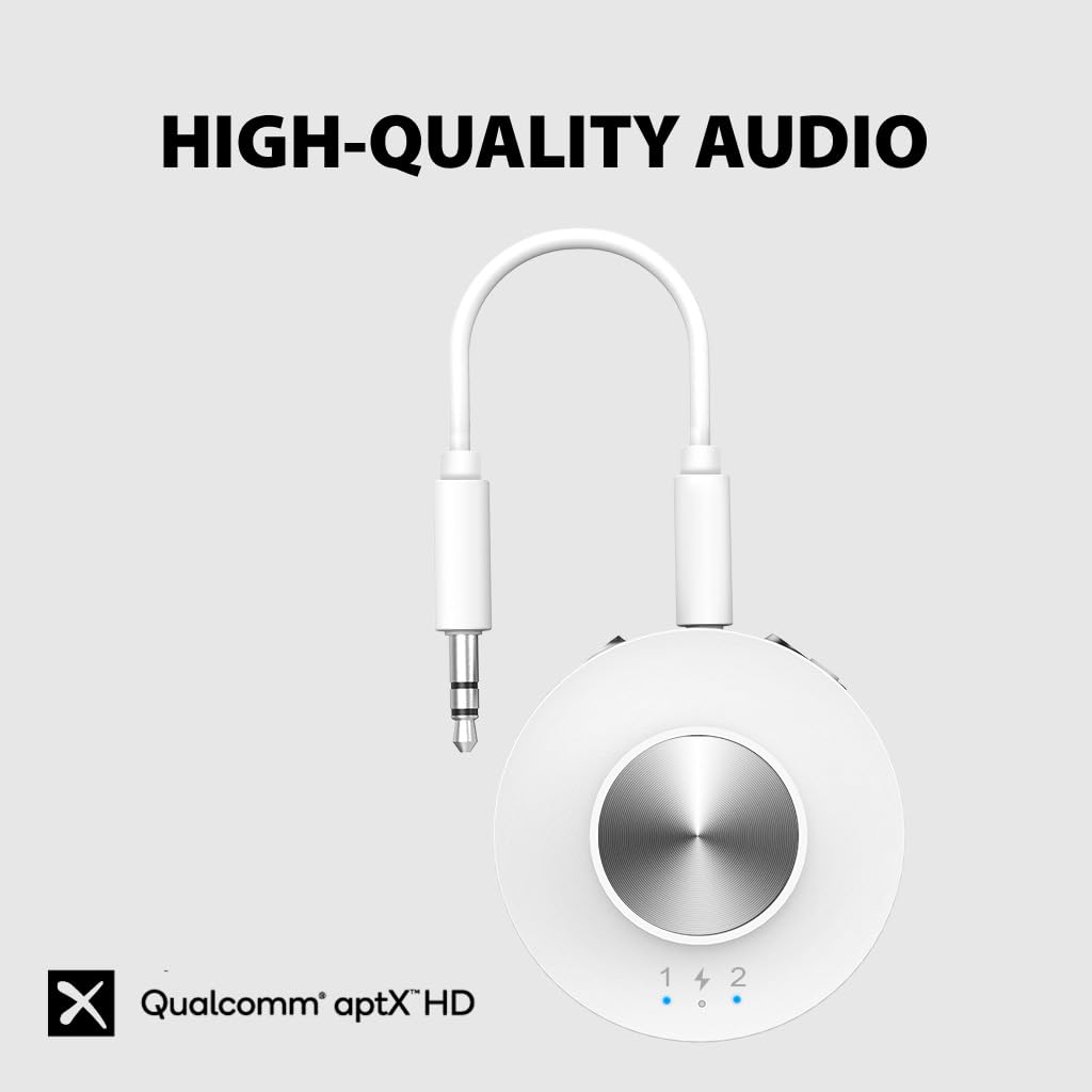 Avantree Soundjet R2   Bluetooth 5.3 Adapter For Airplane & Pc, Support Airpods (Pro) & Bluetooth Headphones, Aptx Adaptive & Lo