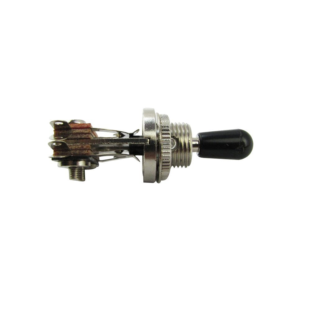 Musiclily Plastic 3 Way Pickup Selector Toggle Switch For Gibon Epiphone Les Paul Guitar Part, Black Tip (Pack Of 2)