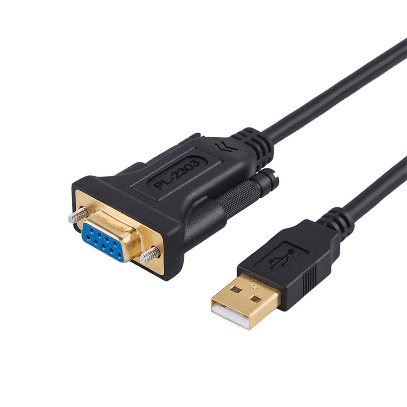 Cablecreation Usb To Rs232 Adapter With Pl2303 Chipset, 6.6Ft Usb 2.0 Male To Rs232 Female Db9 Serial Converter Cable For Cashie