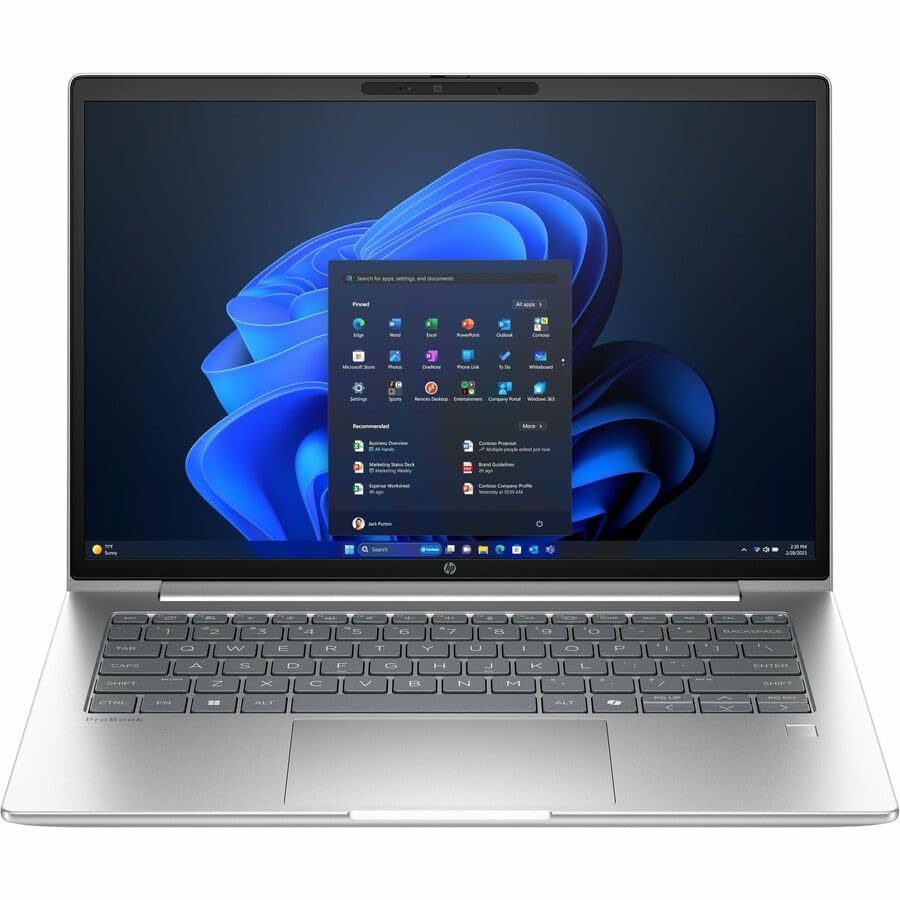 HP ProBook 4 G1i 14 Notebook - WUXGA - 60 Hz - Intel Core Ultra 7 255U - 32 GB - 1 TB SSD - English Keyboard - Pike Silver - Int