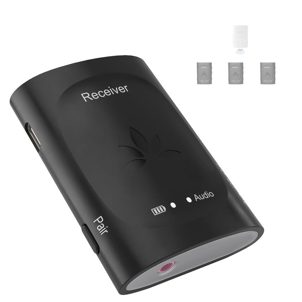 Avantree Audiplex Add On Receiver, Additional Receiver For Avantree Audiplex Audio Boardcasting System, 2.4G No Lip Sync Delay,