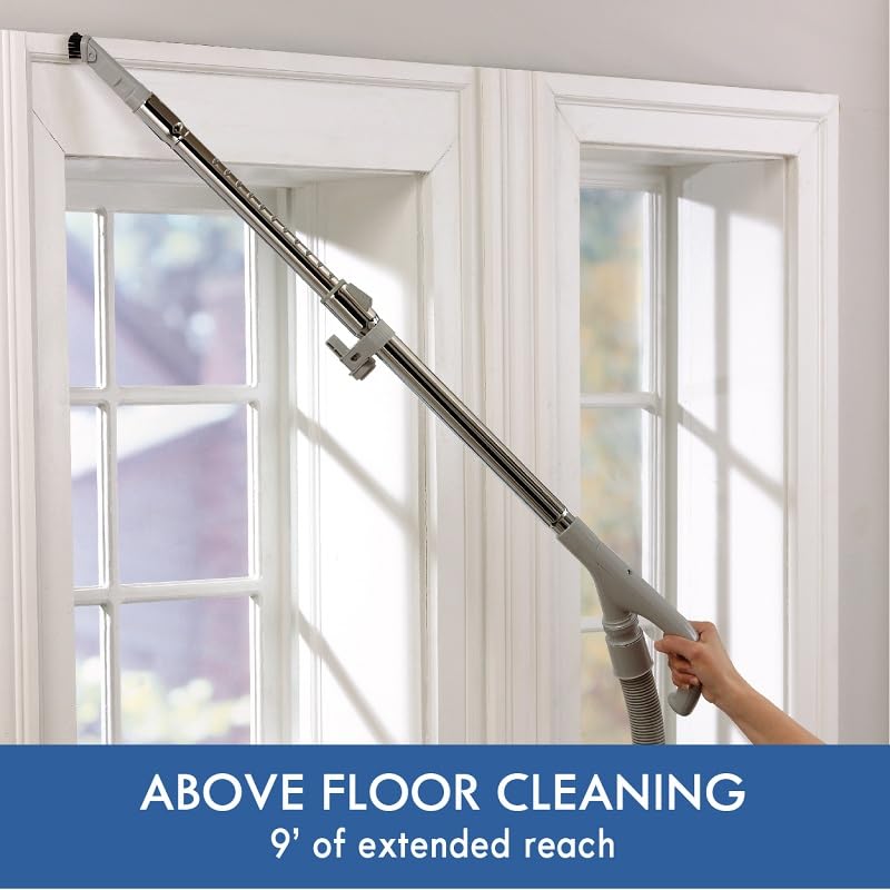 Kenmore Pet Friendly Lightweight Hepa Canister Vacuum With Variable Modes, Retractable Cord, And Pet Brush   Blue