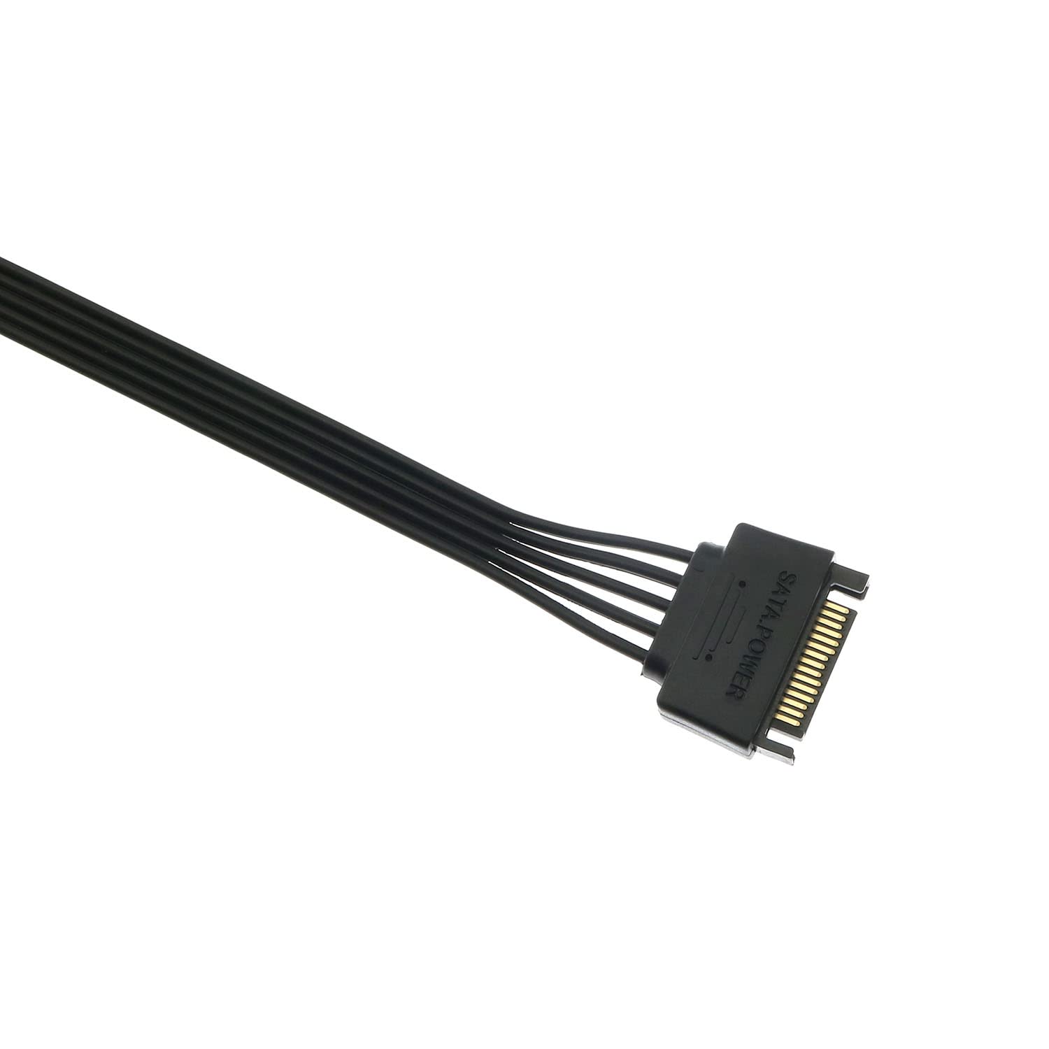 Bllndx Sata Power Extension Cable 2Pcs 11.8Inch Black 15Pin Sata Male To Female Extender Cable Adapter For Hdd, Ssd, Optical Dri