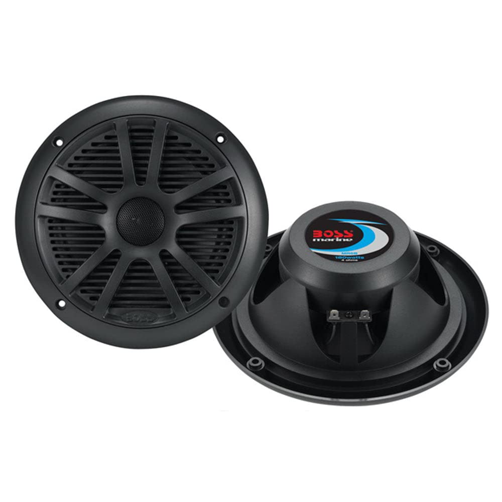 Boss Office Products Speakers, 6.5 2-Cone, 180 Watt, Black