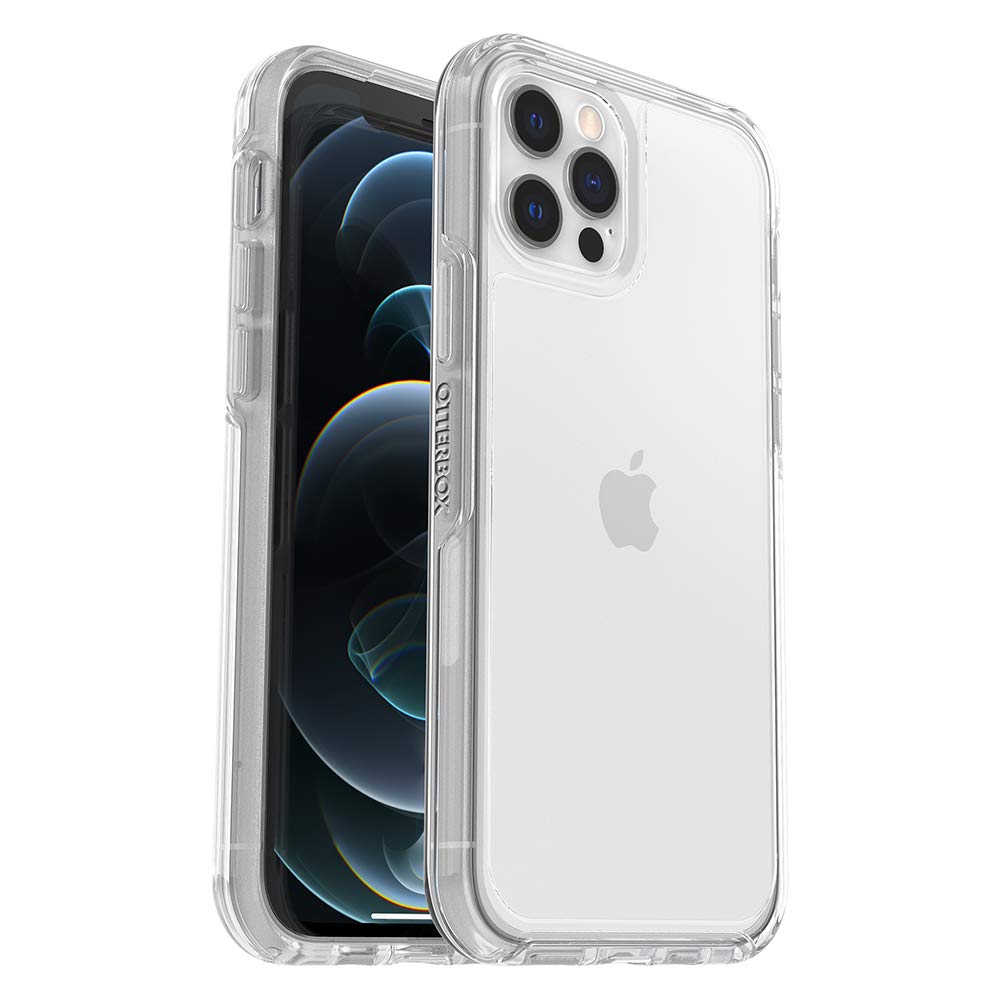 Otterbox Iphone 12 & Iphone 12 Pro Symmetry Series Series Case   Clear, Ultra Sleek, Wireless Charging Compatible, Raised Edges
