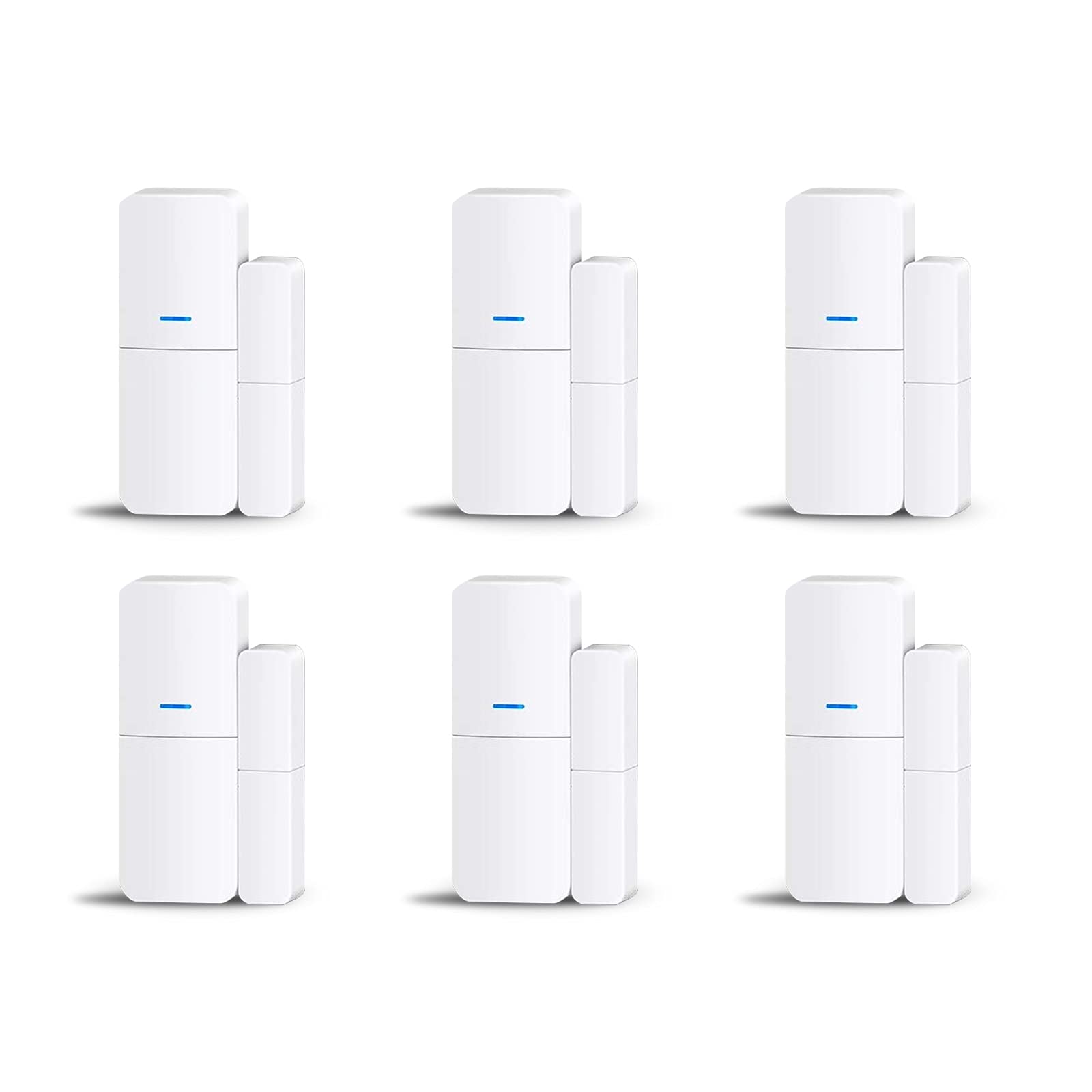 Entry Sensor (Pack Of 6)   Window And Door Protection   Compatible With Tolviviov Home Security System