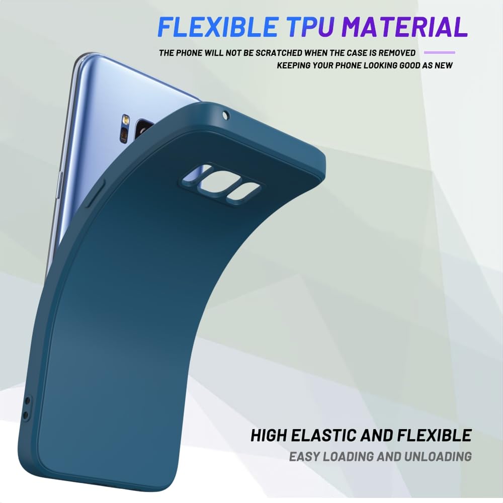 Wogroo For Samsung Galaxy S8 Plus Case Dark Blue, Scratch Resistant With Soft Touch, Slim Thin Phone Cover For Samsung Galaxy S8