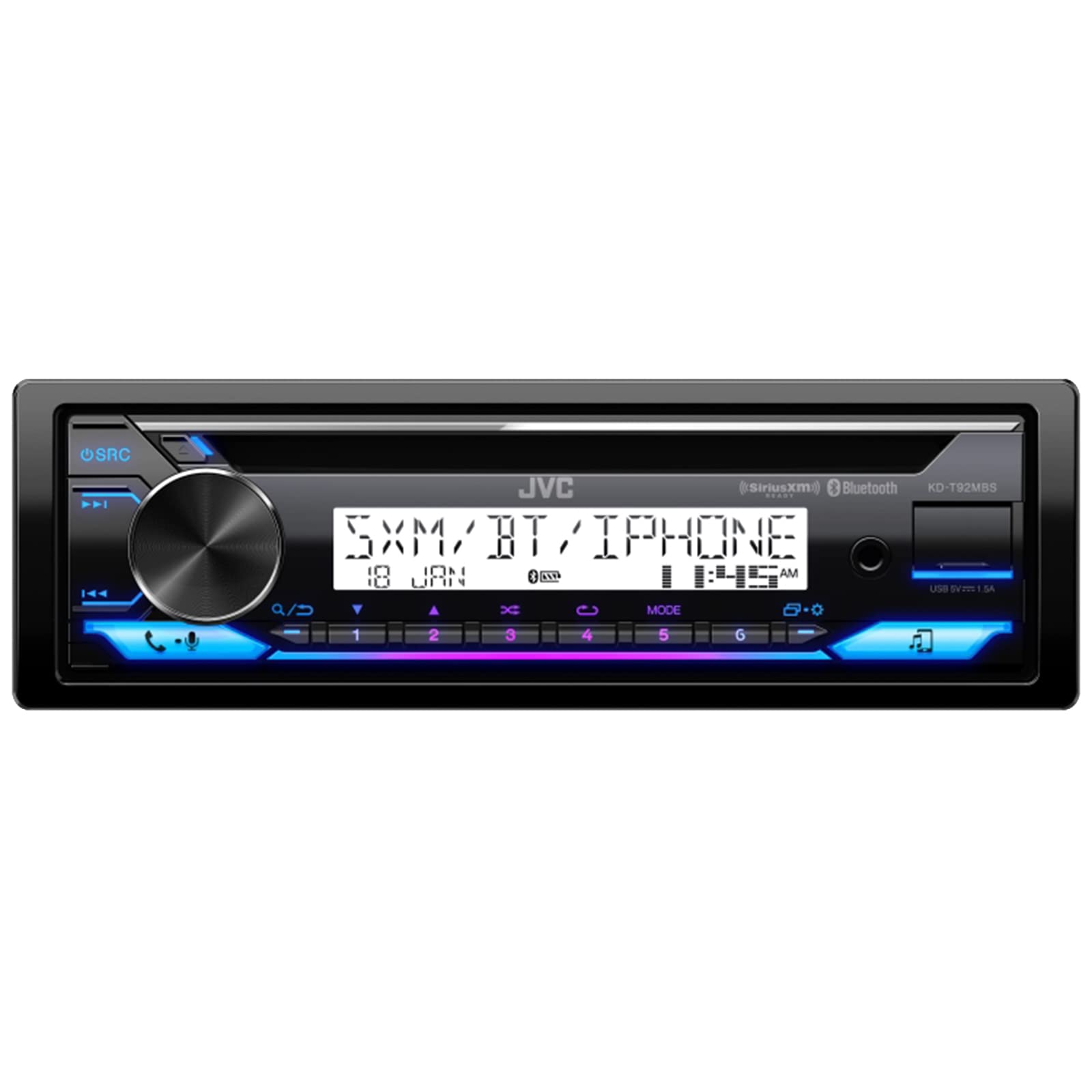 Marine Cd Receiver With Bluetooth + Pair Of 6.5 Inch 2-Way Marine/Utv Speakers Package