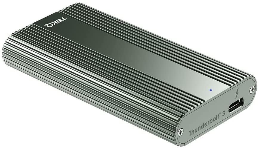 TEKQ [Intel Certified] Thunderbolt 3 External Portable SSD, Bus Powered, (Compatible with Thunderbolt 4 and USB 4 Devices) (Spac