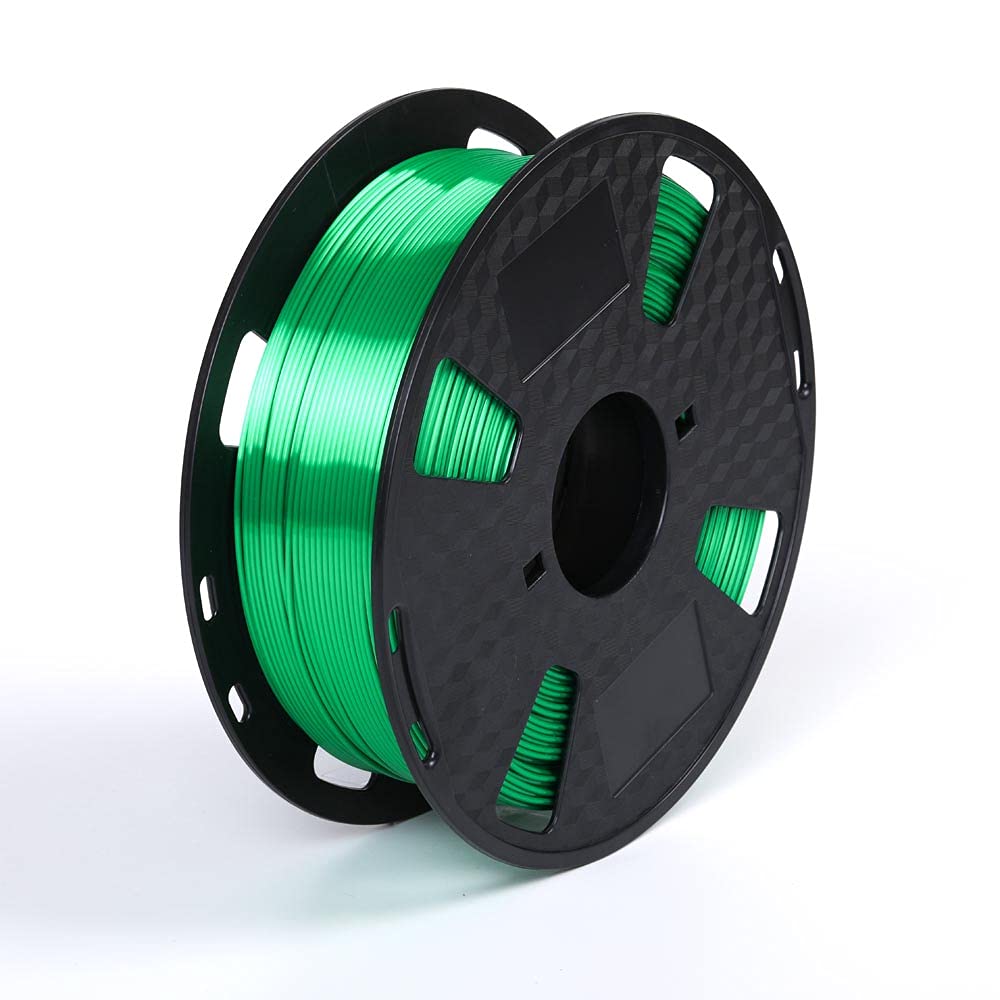 Silk Jade Green Pla Filament 1.75Mm 1Kg 3D Printer Filament Spool Fdm 3D Printing Material Cc3D Shine Silky Shiny Metallic Pla G
