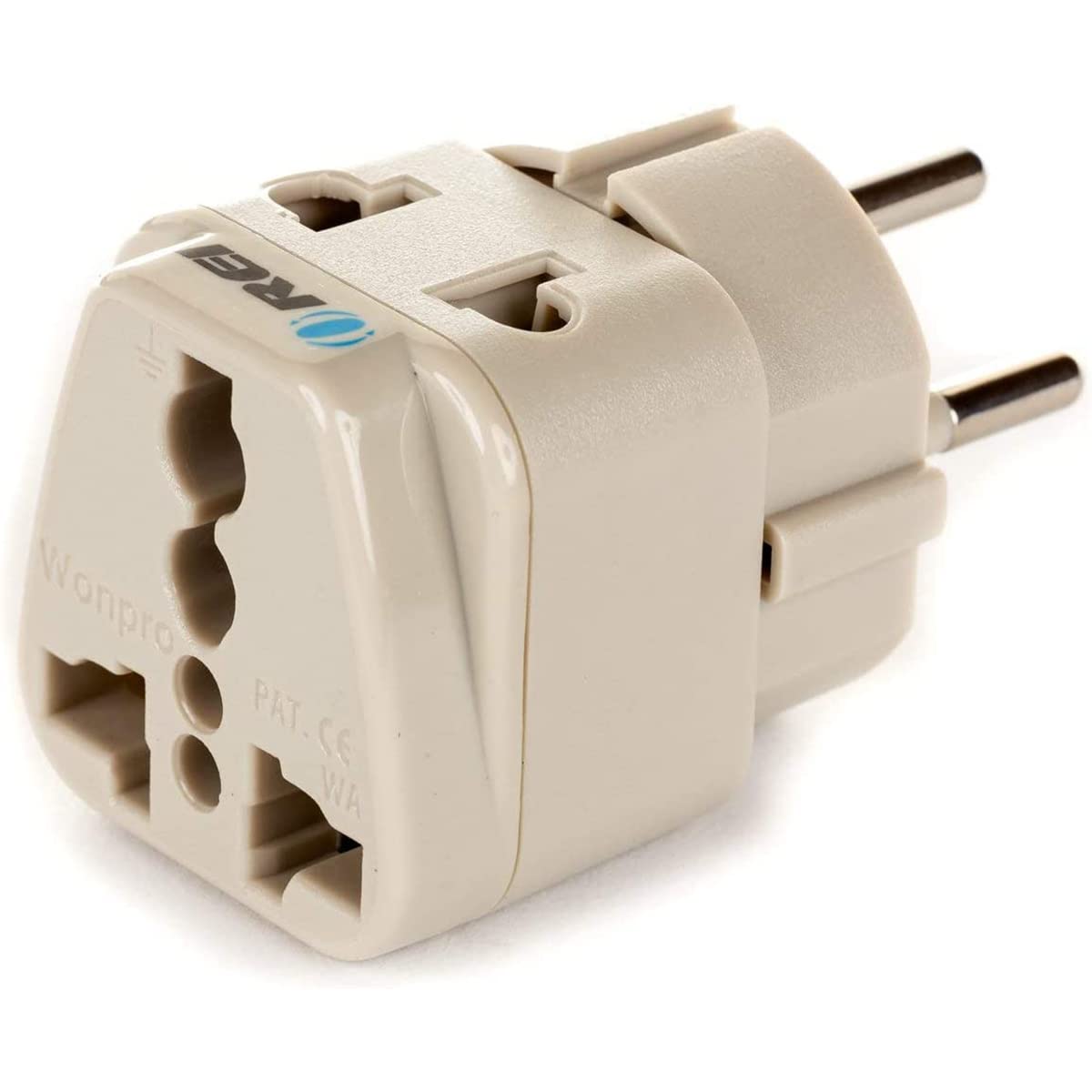 Orei Usa To Israel, Gaza, Palestine & More (Type H) Travel Adapter Plug - 2 In 1 - Ce Certified - Rohs Compliant - 2 Pack - Whit