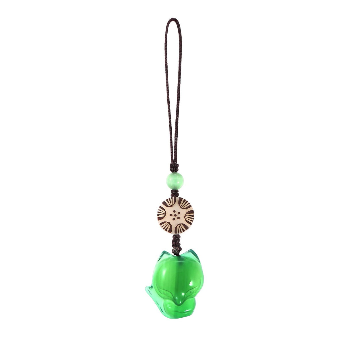 Hemobllo Cell Phone Strap Cartoon Fox Phone Charm Key Chain Car Key Purse Pendant Hanging Pendants Decor Green