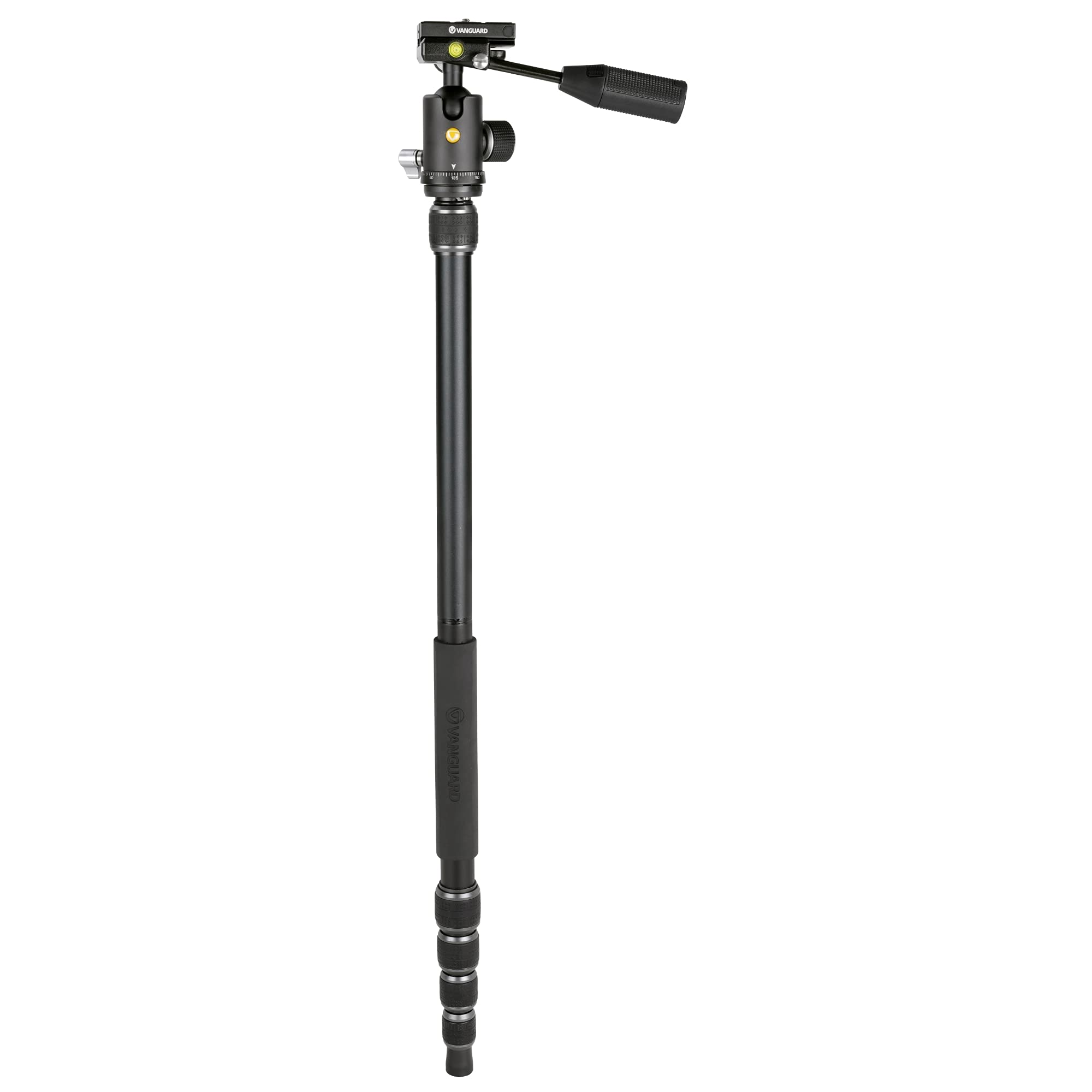 Vanguard Veo3T204Abp Aluminum Travel Tripod With Ball Head, Removeable Pan Handle, And Quick Shoe With Built In Smartphone Holder