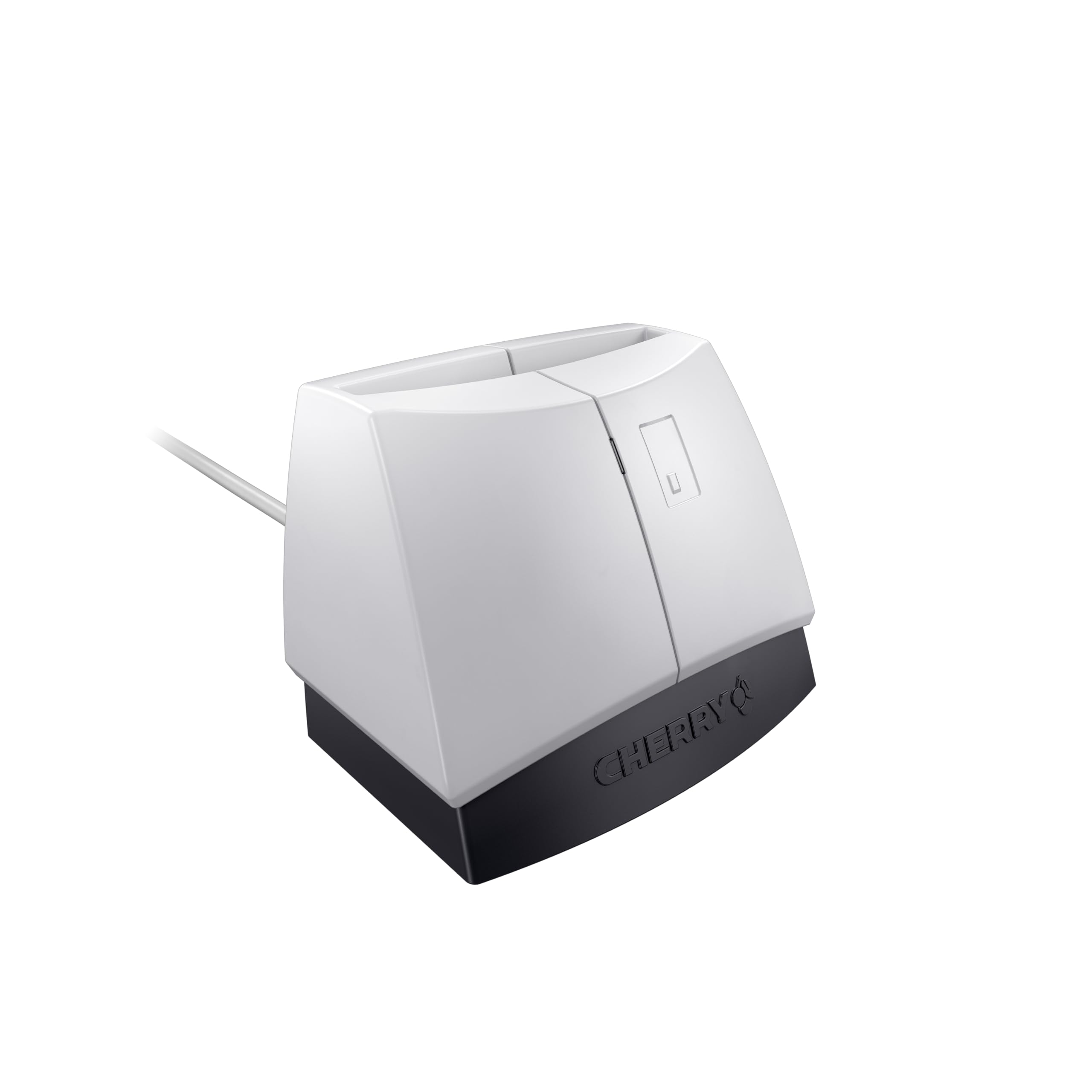 CHERRY SmartTerminal ST-1144 - Smart Card Reader - USB - One Handed Operation - FIPS & TAA Compliant, Black/Grey