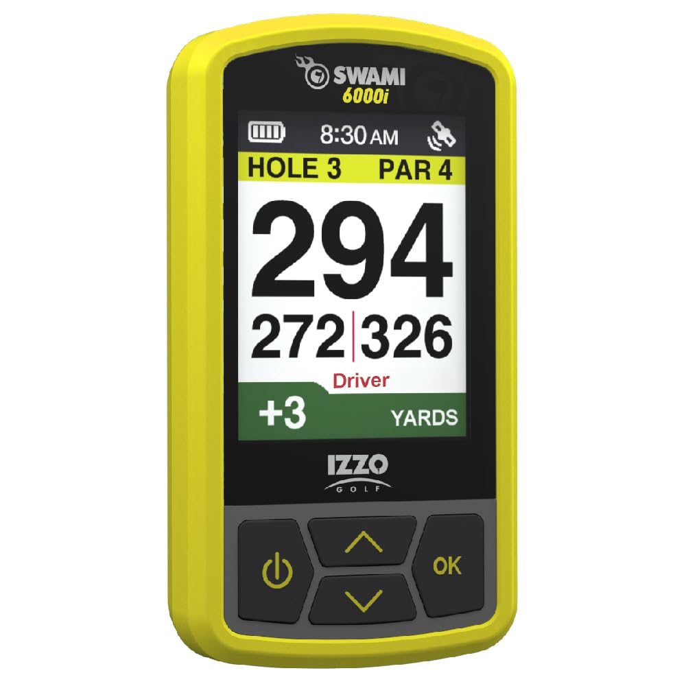 Izzo Swami 6000 Handheld Golf Gps Water Resistant Color Display With 38,000 Course Maps & Scorekeeper