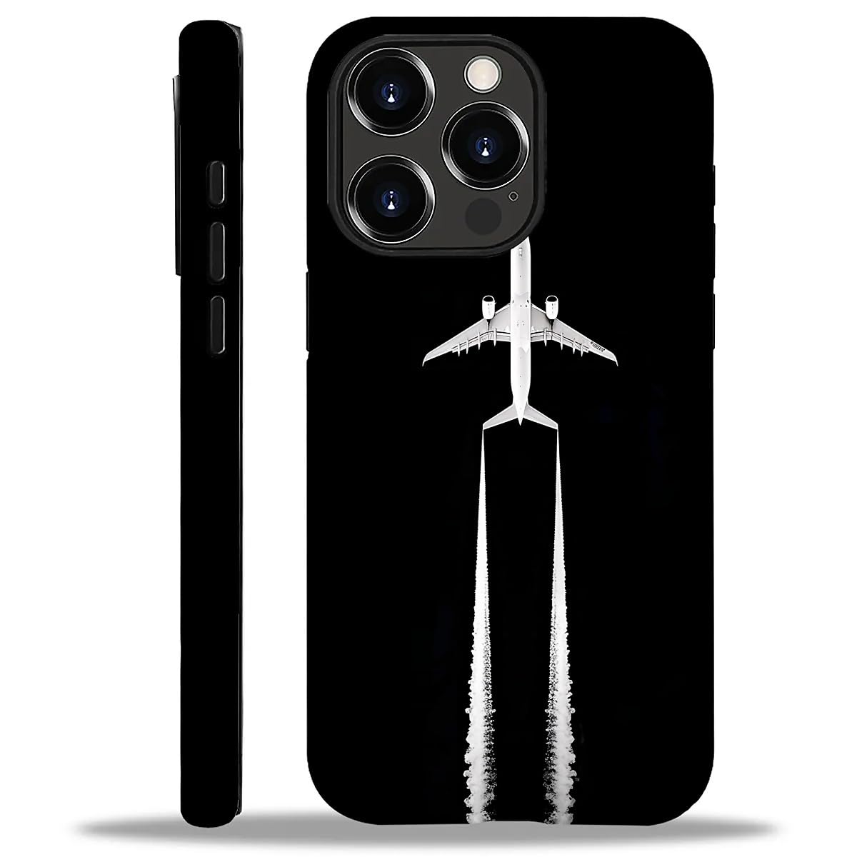 WANKBLC Compatible with iPhone 12 Pro Max Matte Case, Airplane Pilot Plane Aviation Pattern for Girl Full Body Design Soft Silic
