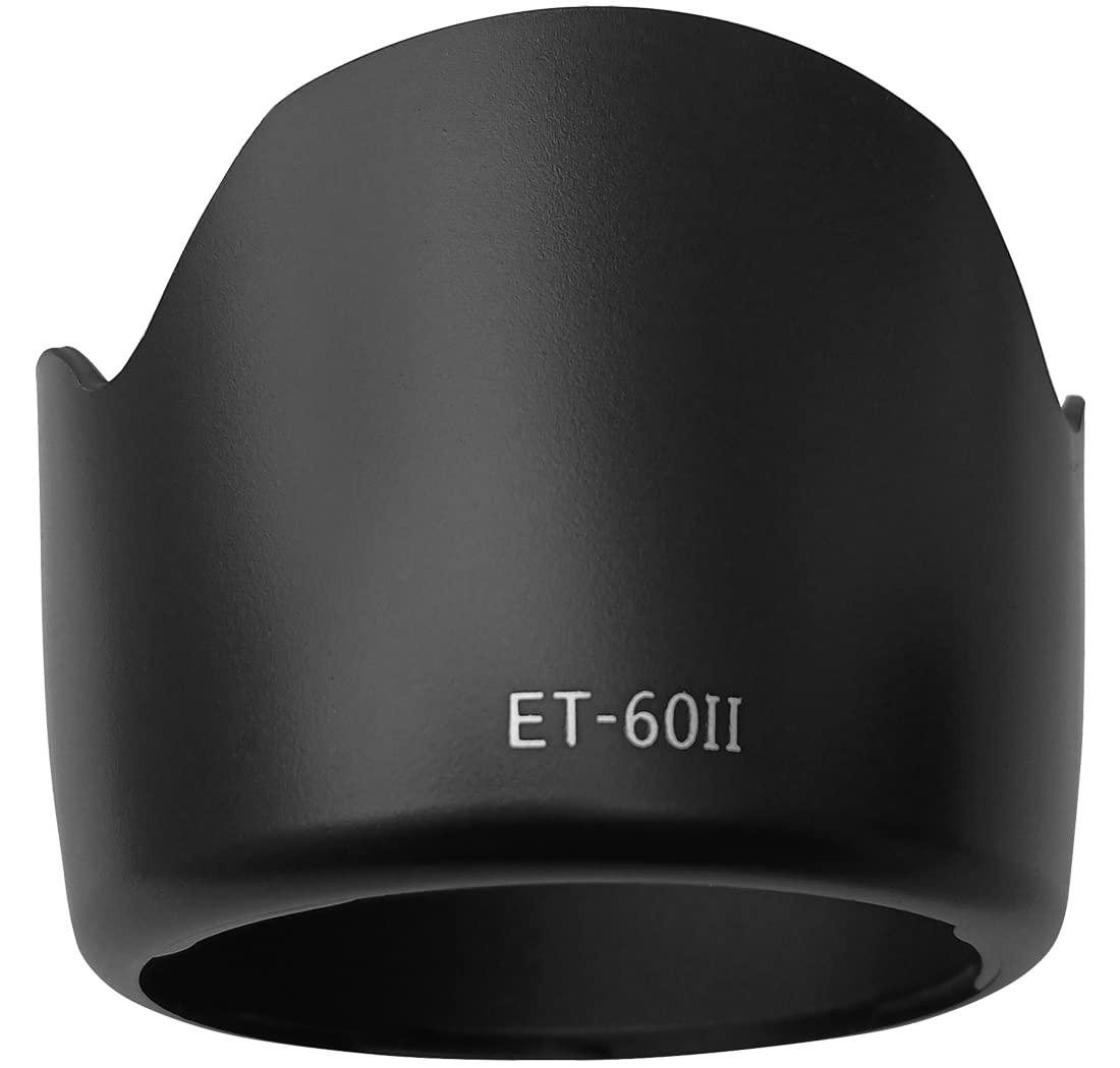 Et 60 Lens Hood Shade For Canon Ef 75 300Mm F/4 5.6 Iii,Ef 75 300Mm F/4 5.6 Iii Usm,Ef S 55 250Mm F/4 5.6 Is Ii,Ef S 55 250Mm F/
