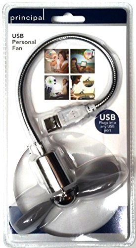 Usb Personal Mini Desk Fan (Chrome)