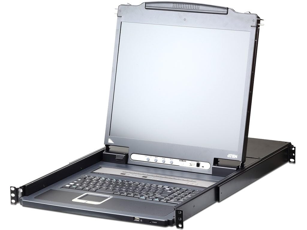 16-Port 19 LCD Integrated IP KVM USB