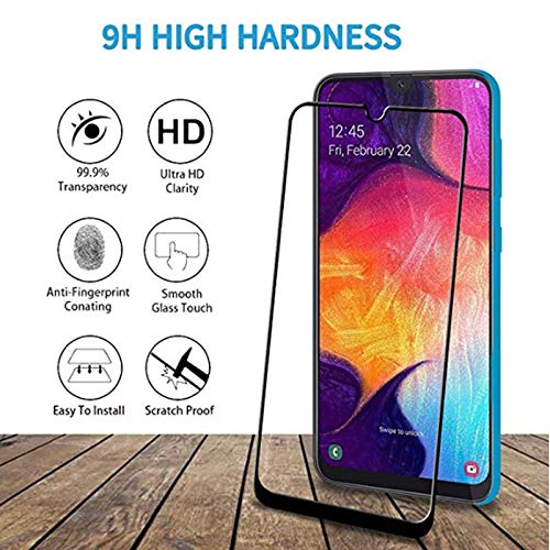 For Samsung Galaxy A50 Tempered Glass Screen Protector, Anti Scratch Full Coverage Screen Protective Glass Film For Galaxy A50 [