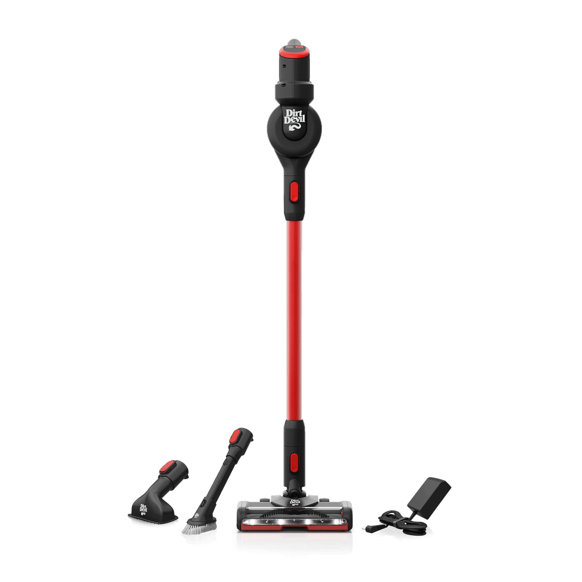 Dirt Devil Self Standing Cordless Stick Vacuum Cleaner With Included Tools, For Carpet And Hard Floors Lightweight Design, Power