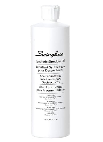 Gbc Shredder Oil, 16 Oz., .473Ml Bottle For Use With Gbc Shredmaster Shredders (1760049)