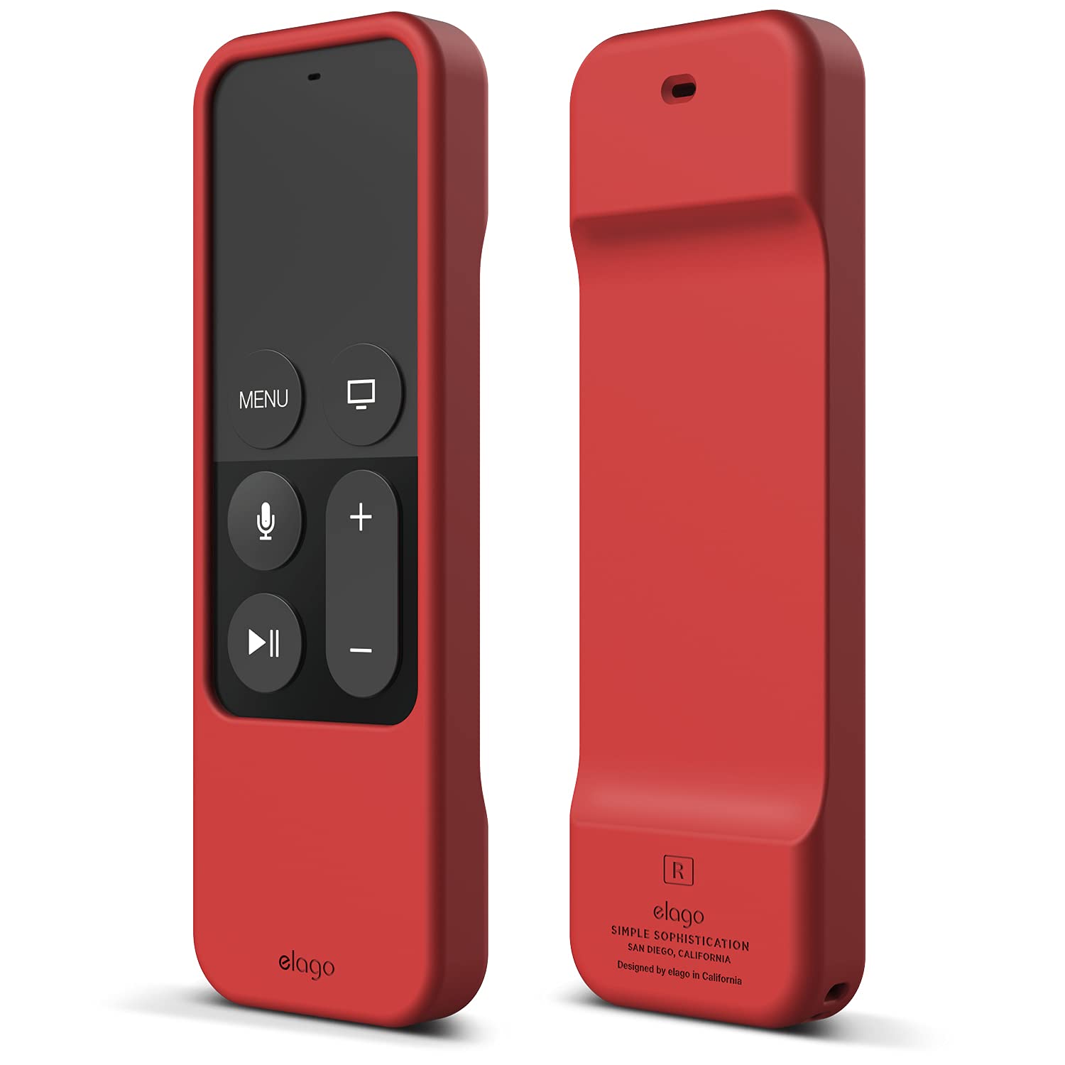 Elago R1 Silicone Case Compatible With Apple Tv 4K 4Th And 5Th Generation Siri Remote Control   Red
