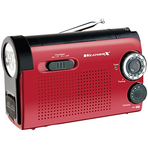 Weatherx Weatherx Wr182R Instant Noaa Weatherband Radio (Black) Red/Black