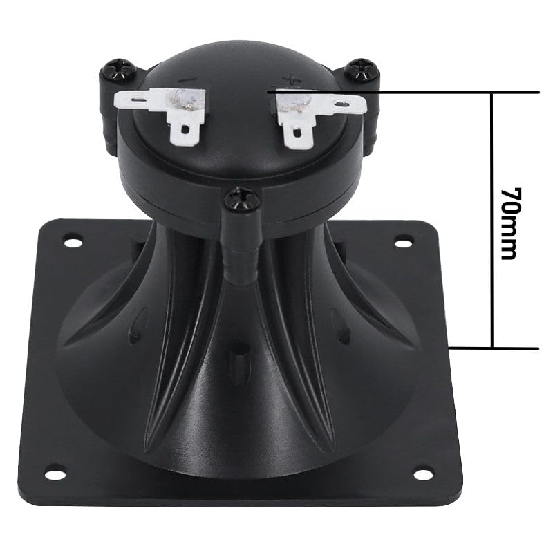 Ccecce 2 Pack Component Square Tweeter 3.25'' X 3.25'' Piezo Horn Element Replacement Dj Speaker Loudspeaker Buzzer Treble With