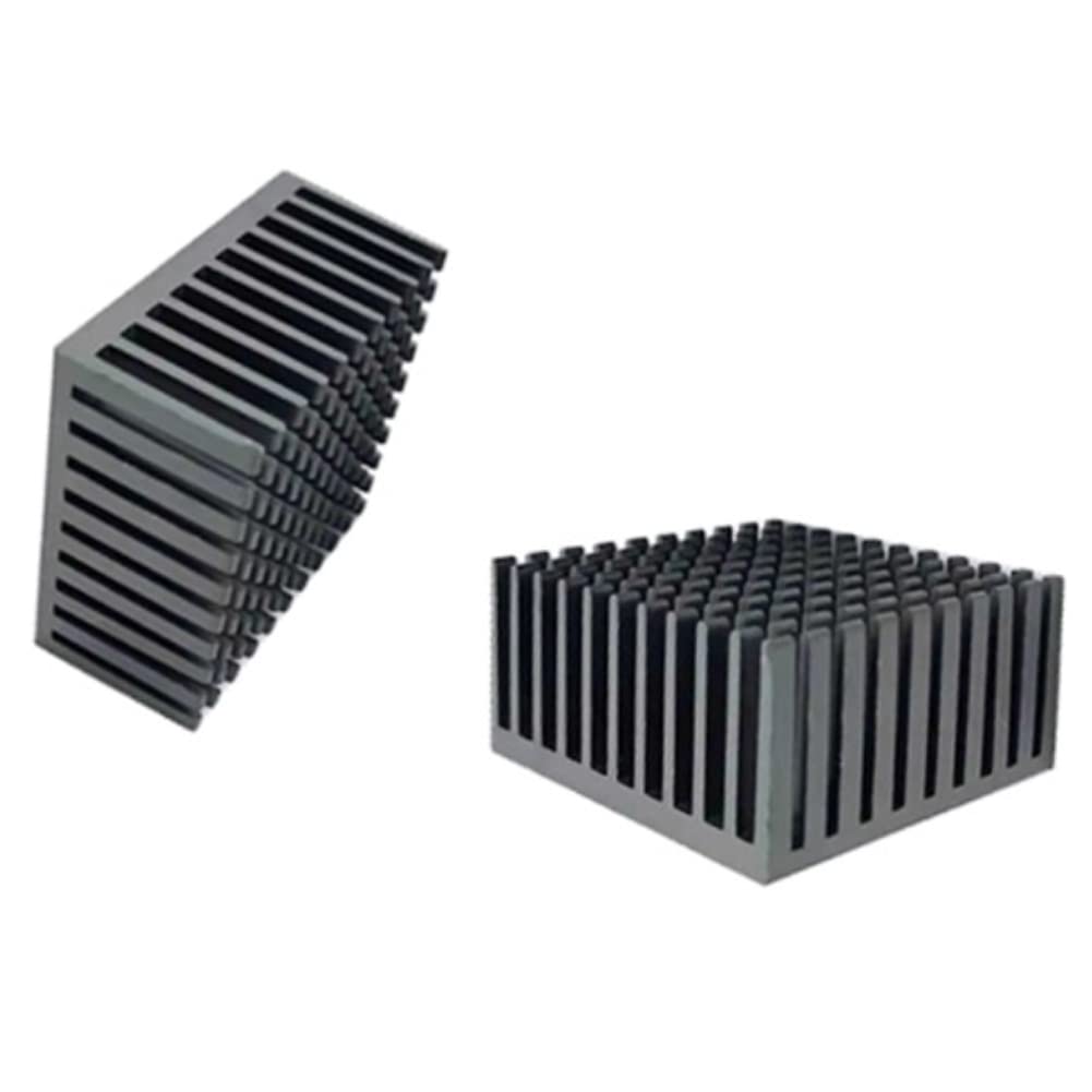 Jienk 4Pcs Black Aluminum Heat Sink With Thermal Conductive Adhesive Tape, 40  40  20Mm Heatsink Cooler For Cooling Vrm Gpu Step