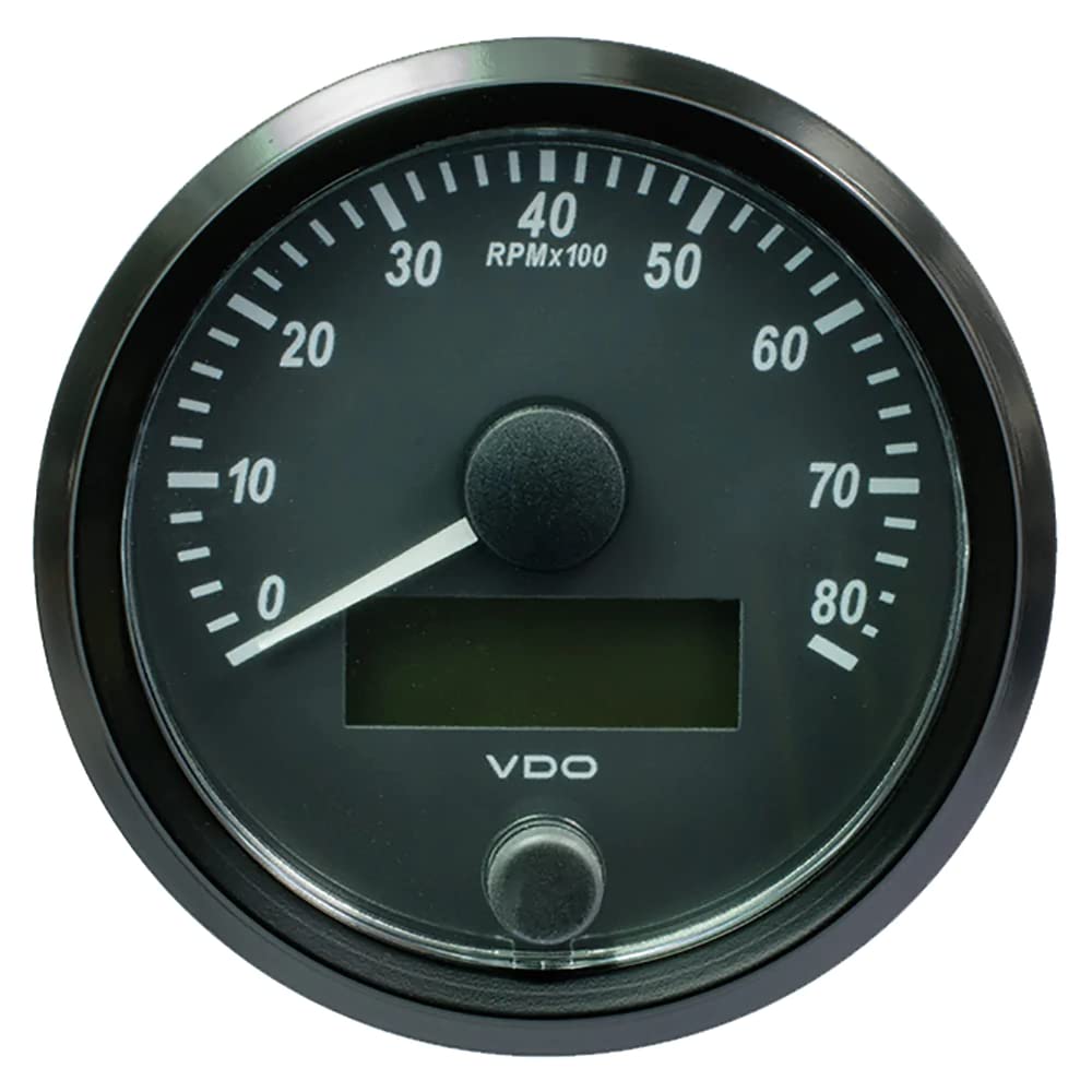 Vdo Singleviu 80Mm (3-1/8'') Tachometer - 8000 Rpm,WBAUVB09B3MFJK4
