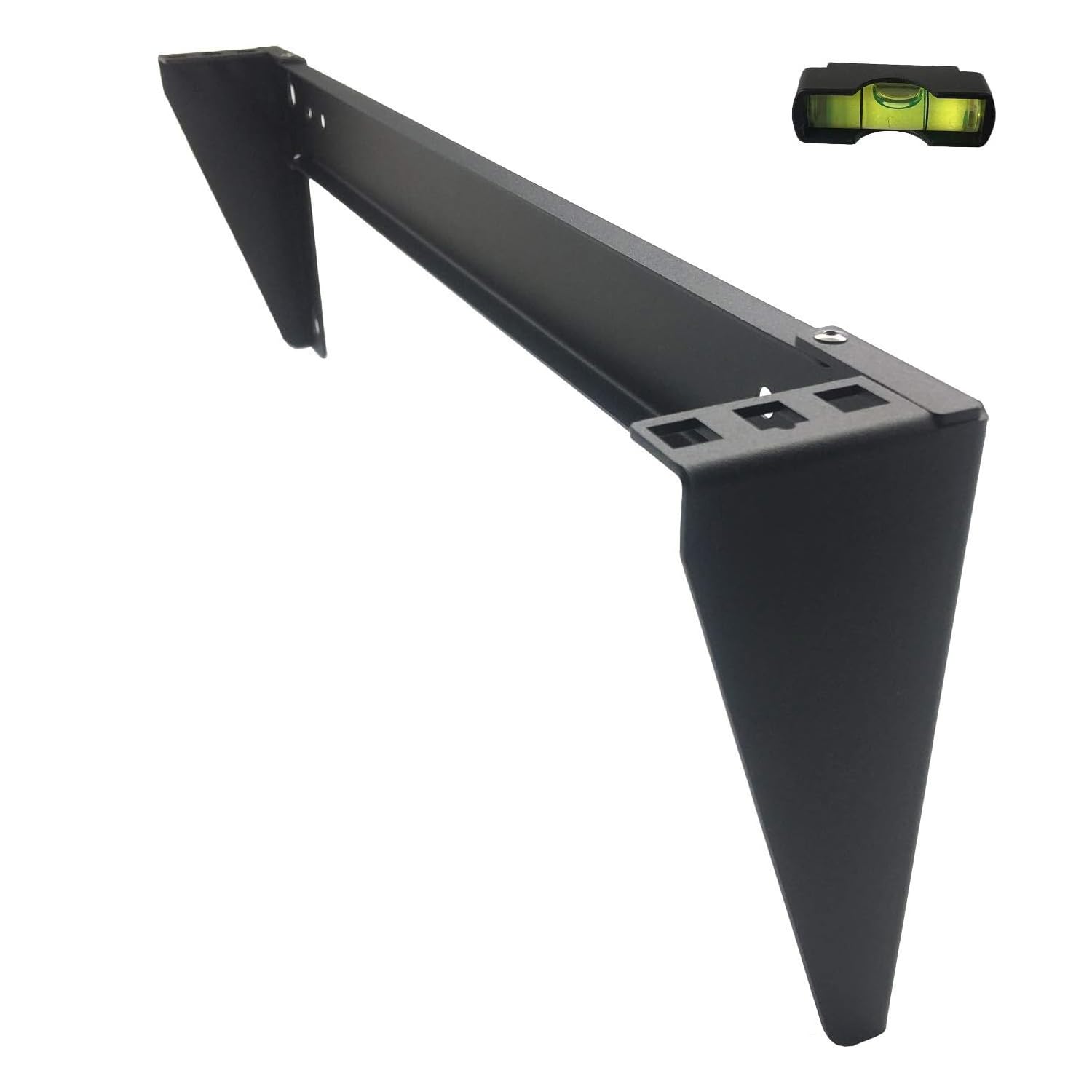 Jingchengmei 19 Inch 1U Heavy Duty Vertical Wall Mountable Rack And 125 Lb Wall Mountable Server Rack (Mft Hvwrf1U)