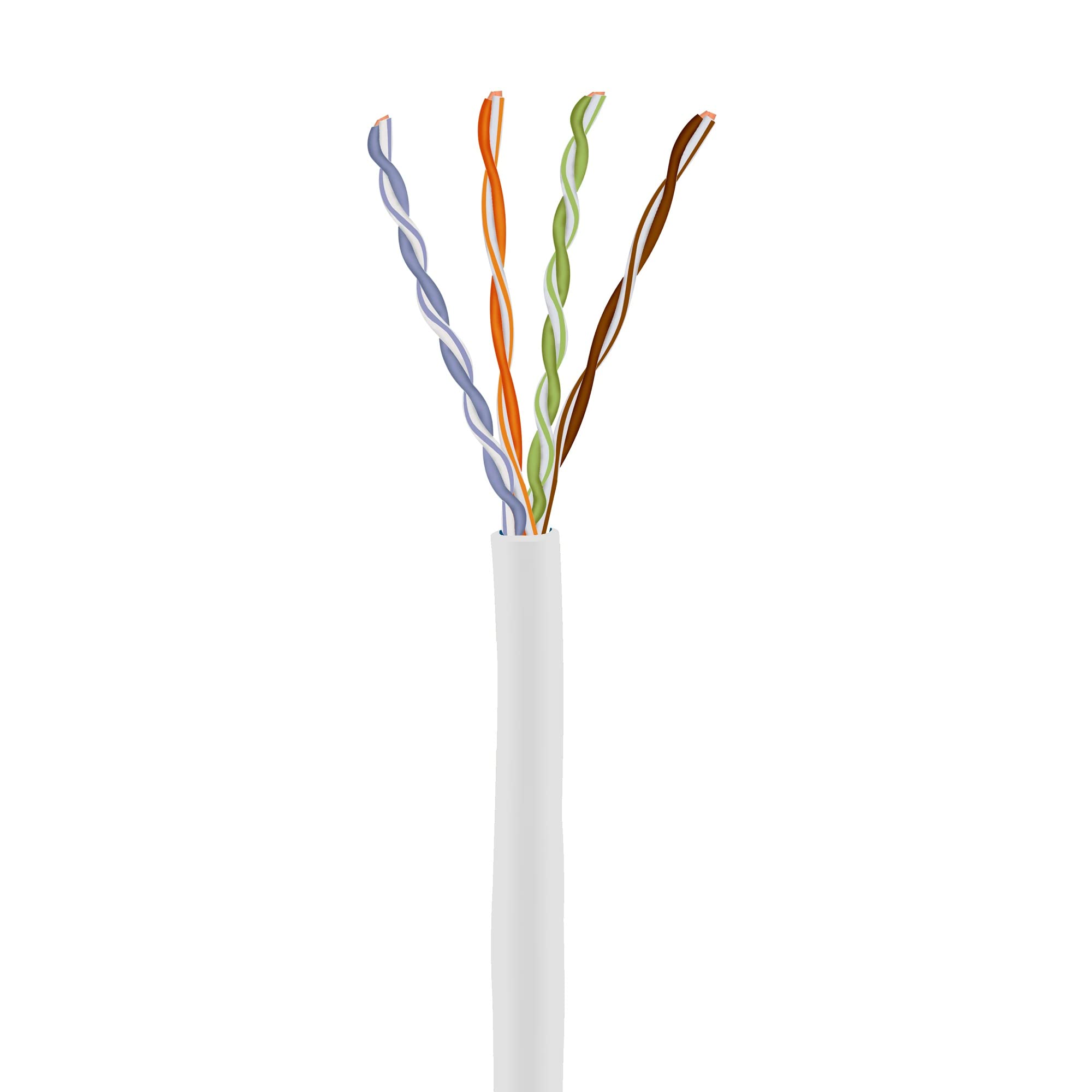 Cat6 Plenum (Cmp), Ethernet Cable 1000Ft, Unshielded Twisted Pair (Utp) 23Awg, Solid Pure Bare Copper, 550Mhz, Ul Certified, Eas
