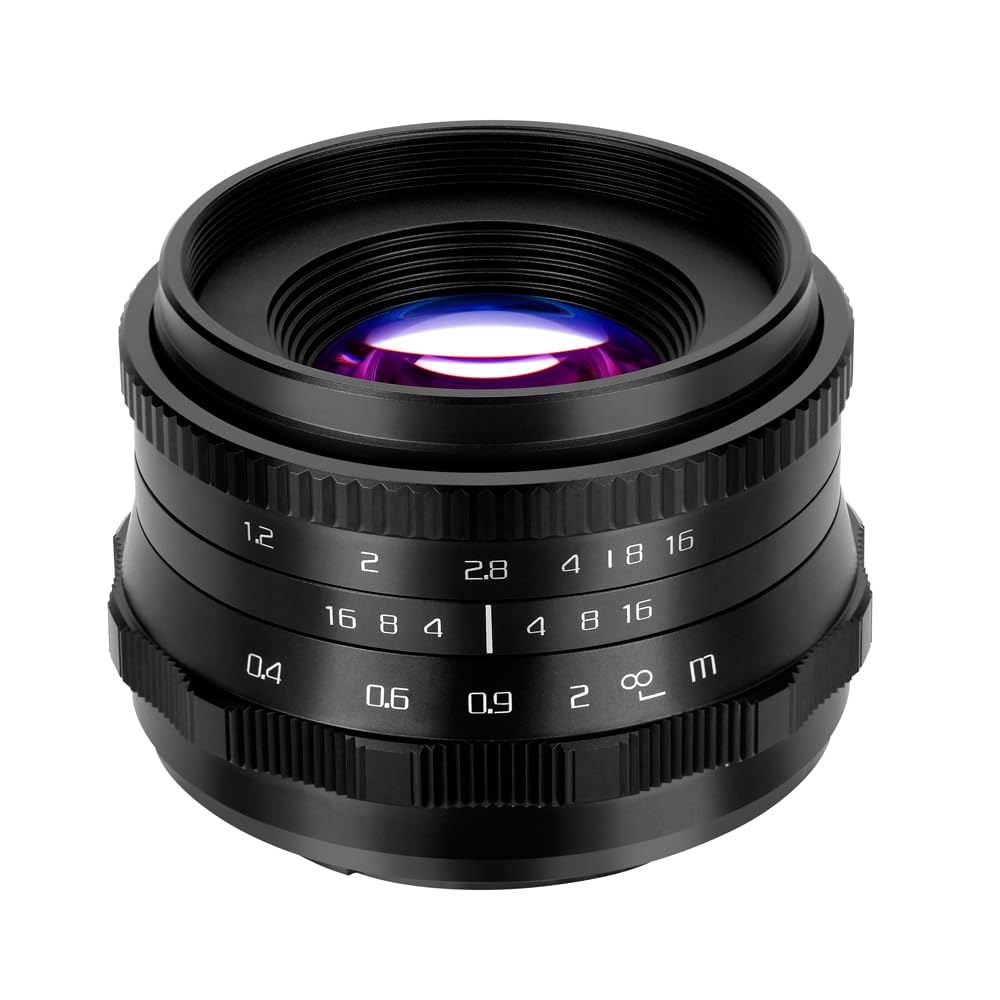 Jintu 35Mm F1.2 Manual Prime Portrait Lens Large Aperture Aps C Compatible With Sony E Mount Mirrorless Cameras A6000 A6100 A660